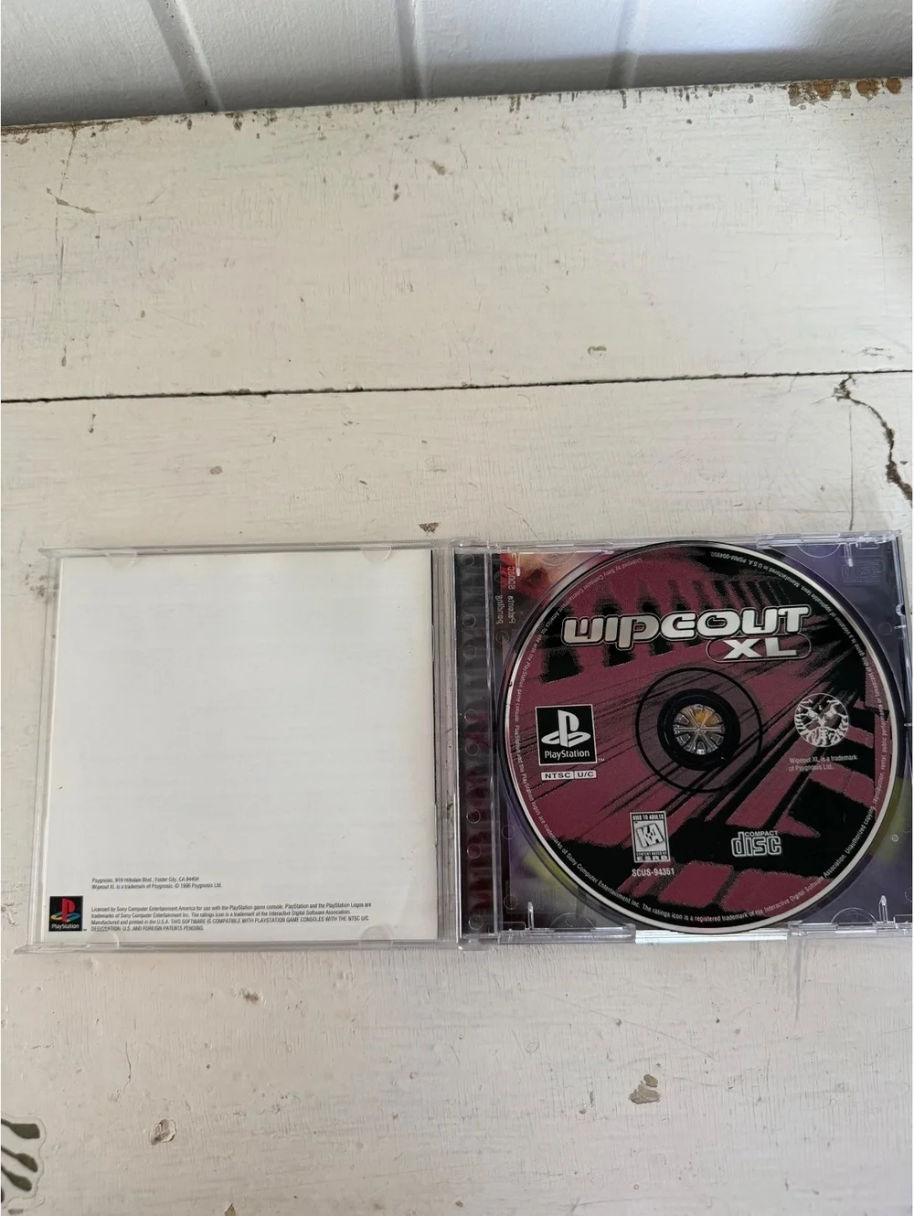 Wipeout XL PlayStation 1 PS1 Racing Video Game Complete Case and Disc